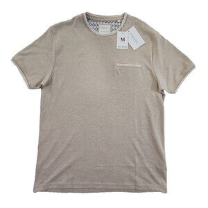 Denim & Flower Melange T-Shirt Men's Large Brown Short Sleeve NWT MSRP $25 Beach